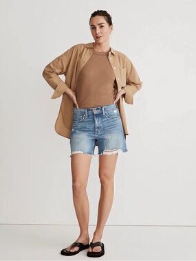 Madewell Relaxed Mid-Length Denim Shorts